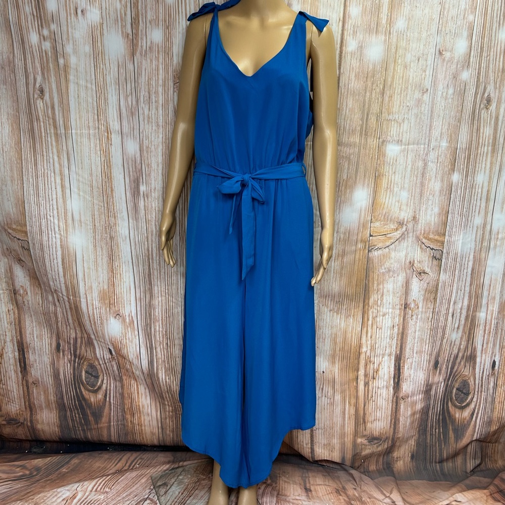 Belongsci Tie Shoulder Crepe Jumpsuit - Picture 2 of 13